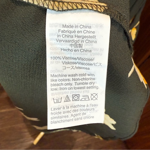 Madewell Dark Green Dress with Yellow Floral Print - Picture 12 of 13